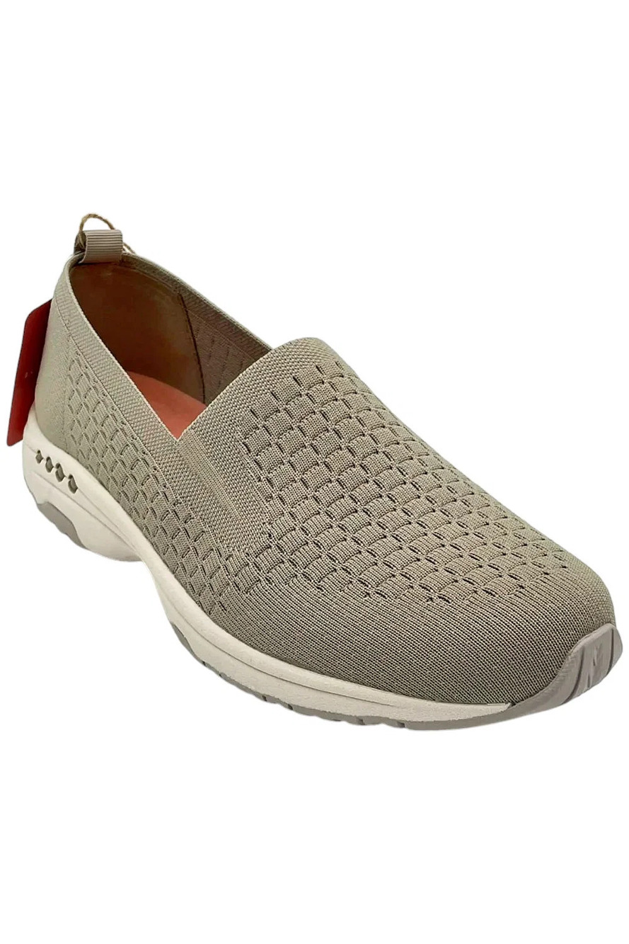 Easy Spirit Women's Tech Round Toe Casual Slip-on Flats Taupe - Medium